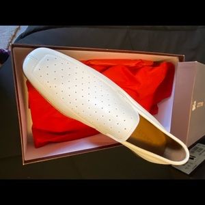 Bally lambskin shoes with wood bottom brand new...